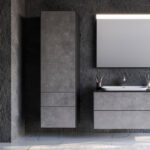 Στήλη RODOS Ασημί MDF 18mm Λάκα 50 3CROD050SBM κρεμαστή