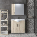 Σετ Έπιπλο Μπάνιου SIENA SONOMA 75 9SSI075SN0W Πάγκο 72x34x83cm