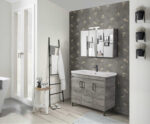 Σετ Έπιπλο Μπάνιου SAVINA CEMENT 100 9SSA100CE0W Πάγκος 97x44x83cm - Image 4