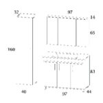 Σετ Έπιπλο Μπάνιου SAVINA CEMENT 100 9SSA100CE0W Πάγκος 97x44x83cm - Image 9