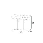 Πάγκος SAVINA NATURAL OAK 100 S3BSA100NO0 97x44x83cm, Νιπτήρας 100x46 - Image 3