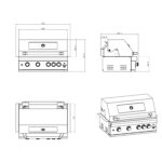 BBQ ΥΓΡΑΕΡΙΟΥ SEMI-PROF TGH-BI-B4-G 4+1 19,3kW - Image 5