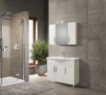 Σετ Έπιπλο Μπάνιου SIENA WHITE 100 9SSI100GL0W Πάγκο 96x34x83cm - Image 4