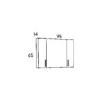 Σετ Επίπλου Mπάνιου SIENA SONOMA 100 9SSI100SN0W Πάγκο 96x34x83cm - Image 9