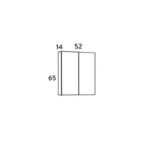 Σετ Έπιπλο Μπάνιου SIENA WHITE 55 9SSI055GL0W Πάγκο 51x34x83cm - Image 8