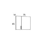 Σετ Έπιπλο Μπάνιου SIENA WHITE 75 9SSI075GL0W Πάγκο 72x34x83cm - Image 8