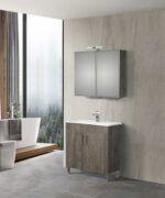 Σετ Έπιπλο Μπάνιου Skopelos Berlin 80 9SSK080BE0W Πάγκος 78x36x83 - Image 4