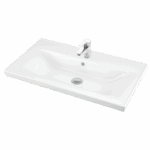 Νιπτήρας SQUARE 80 γυαλιστερή πορσελάνη 80x46cm