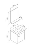 ΚΑΘΡΕΦΤΗΣ TIKA 50cm 3MTIK050ABM - Image 2