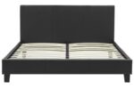 Κρεβάτι Nevil pakoworld 150x200 PU χρώμα μαύρο ματ - Image 3