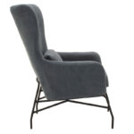 Πολυθρόνα - μπερζέρα Rimbo pakoworld με ύφασμα γκρι 66x81x102εκ - Image 2