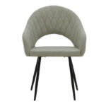 Πολυθρόνα Macie pakoworld ύφασμα antique γκρι-μαύρο 58x50x85εκ - Image 3