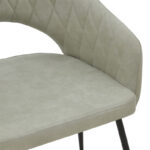 Πολυθρόνα Macie pakoworld ύφασμα antique γκρι-μαύρο 58x50x85εκ - Image 5