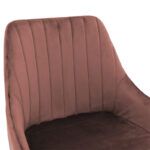 Σκαμπό bar Patrin pakoworld μεταλλικό μαύρο-βελούδο σάπιο μήλο - Image 4