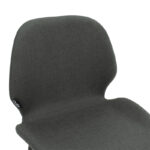 Σκαμπό bar Impel pakoworld μεταλλικό μαύρο-ύφασμα ανθρακί - Image 4