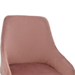 Σκαμπό bar Lithe pakoworld μεταλλικό μαύρο χρυσό-βελούδο σάπιο μήλο 47x44x98εκ - Image 4