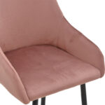 Σκαμπό bar Lithe pakoworld μεταλλικό μαύρο χρυσό-βελούδο σάπιο μήλο 47x44x98εκ - Image 5