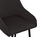 Σκαμπό bar Lithe pakoworld μεταλλικό μαύρο χρυσό-βελούδο μαύρο 47x44x98εκ - Image 5