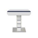 Τραπέζι επεκτεινόμενο Darsile Inart λευκό με γκρι-ανθρακί mdf 140-180x90x76εκ - Image 4