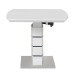 Τραπέζι επεκτεινόμενο Darsile Inart λευκό με γκρι-ανθρακί mdf 140-180x90x76εκ - Image 5