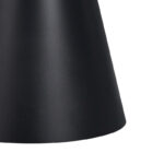 Βοηθητικό τραπέζι Fabrin Inart μαύρο μαρμάρου sintered stone-μαύρο μέταλλο Φ50x46εκ - Image 3