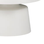 Τραπέζι σαλονιού Ginoze Inart λευκό μέταλλο Φ70x40εκ - Image 2