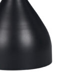 Βοηθητικό τραπέζι Kirkene Inart sintered stone σε απόχρωση μαύρο μαρμάρου με μαύρο μέταλλο Φ50x50εκ - Image 3