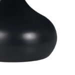 Τραπέζι σαλονιού Kirkene Inart sintered stone σε απόχρωση μαύρο μαρμάρου με μαύρο μέταλλο Φ70x40εκ - Image 3