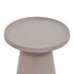 Τραπέζια σαλονιού Ginoze Inart σετ 2τεμ μέταλλο σε cappuccino απόχρωση - Image 2