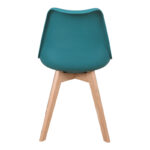 Καρέκλα Gaston pakoworld PP-PU μπλε απόχρωση- φυσικό πόδι 43x51x75εκ - Image 5