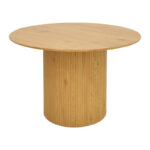 Τραπέζι Karulo pakoworld mdf σε sonoma απόχρωση Φ120x76εκ