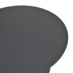 Τραπέζι Karulo pakoworld mdf σε μαύρη απόχρωση Φ120x76εκ - Image 3