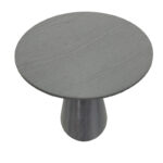 Tραπέζι Donda pakoworld mdf μαύρο Φ100x76εκ