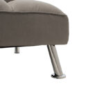 Καναπές-κρεβάτι Rebel pakoworld 3θέσιος με ύφασμα γκρι 189x92x82εκ - Image 5