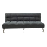 Καναπές-κρεβάτι Rebel pakoworld 3θέσιος με ύφασμα ανθρακί 189x92x82εκ - Image 2
