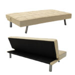 Καναπές-κρεβάτι Travis pakoworld 3θέσιος με ύφασμα μπεζ 175x83x74εκ - Image 4