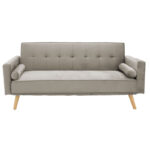 Καναπές-κρεβάτι Success pakoworld 3θέσιος βελούδο γκρι-μπεζ 190x80x84εκ - Image 3