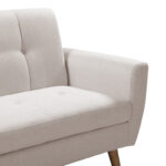 Καναπές Decency pakoworld 2θέσιος ύφασμα μπεζ 149x75x86εκ - Image 3