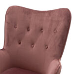 Καρέκλα γραφείου διευθυντή Kido pakoworld με βελούδο σάπιο μήλο - Image 4