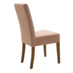 Καρέκλα Ditta pakoworld ύφασμα σάπιο μήλο-πόδι μασίφ ξύλο καρυδί - Image 2