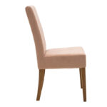 Καρέκλα Ditta pakoworld ύφασμα σάπιο μήλο-πόδι μασίφ ξύλο καρυδί - Image 3