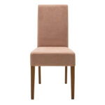 Καρέκλα Ditta pakoworld ύφασμα σάπιο μήλο-πόδι μασίφ ξύλο καρυδί - Image 4