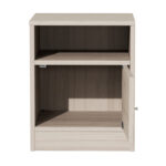 Κομοδίνο Foly pakoworld με ένα ντουλάπι γκρι oak 40x40x50εκ - Image 3