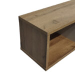 Ραφιέρα τοίχου Flevior pakoworld σε sonoma με λευκή απόχρωση 90x22x25.6εκ - Image 2