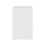 Κομοδίνο Foly pakoworld με ένα ντουλάπι σε λευκή απόχρωση 40x40x50εκ - Image 5