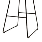 Σκαμπό μπαρ Seth pakoworld μέταλλο μαύρο-μαξιλάρι PVC μαύρο - Image 5