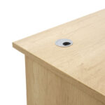 Γραφείο εργασίας επαγγελματικό Amazon pakoworld χρώμα sonoma 150x75x75εκ - Image 4