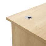 Γραφείο εργασίας επαγγελματικό Amazon pakoworld χρώμα sonoma 180x75x75εκ - Image 4