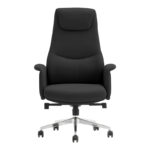 Καρέκλα γραφείου διευθυντή Rekter pakoworld PU σε μαύρη απόχρωση 77x65x119-127εκ - Image 4