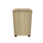 Συρταριέρα επαγγελματική τροχήλατη Lotus pakoworld 3ων συρταριών σε φυσική-ανθρακί απόχρωση 40x44x61εκ - Image 3